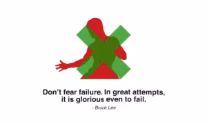 Bruce Lee quote dont fear failure Bruce Lee Quote | Museum of Failure | A Small Business Owner's Perspective