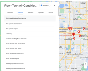 hvac service list hvac service list