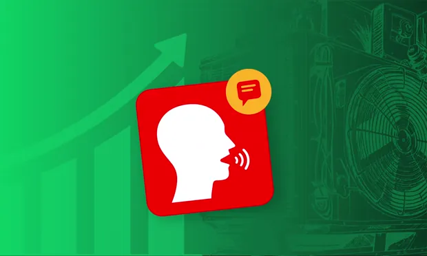 Published feature banner: a red speaking-head icon with a chat bubble, standing for word of mouth