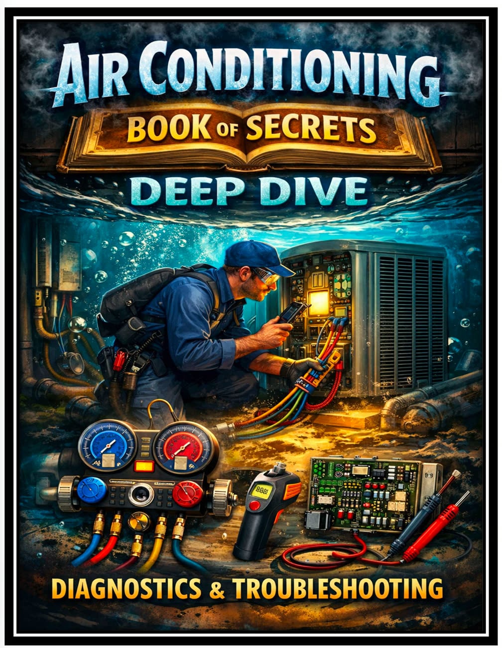 Cover of the Air Conditioning Book of Secrets, Jason Neal&rsquo;s diagnostics and troubleshooting guide