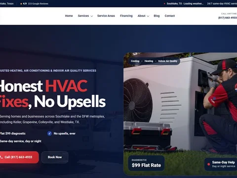 The Ideal In Air website home page