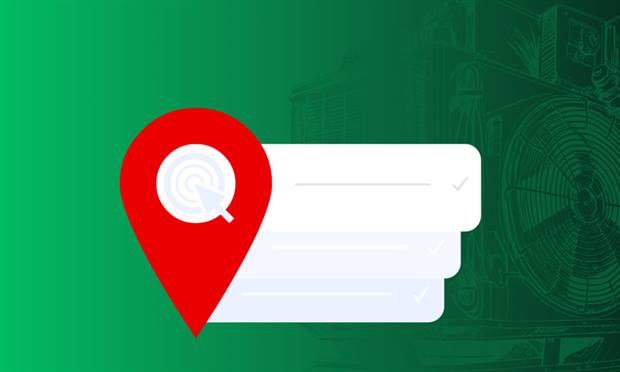 Blog banner: a red map pin beside a checklist of ticked items.