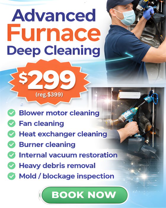 Special-offer furnace deep cleaning ad creative
